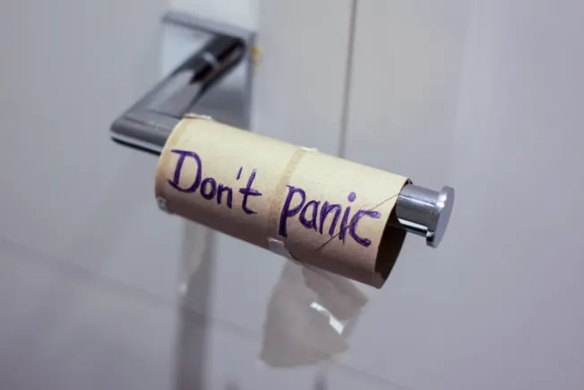 Wasted Toilet Paper - Don't Panic